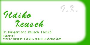 ildiko keusch business card
